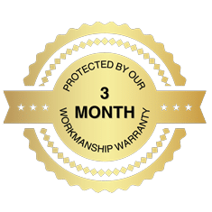 A badge highlighting ASOT Property Services' commitment to quality, featuring "Protected by a 3-Month Work Warranty," ensuring reliable and guaranteed services from the trusted handyman Townsville experts.