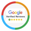 Google Verified Reviews badge showing 5-star rating for ASOT Property Services